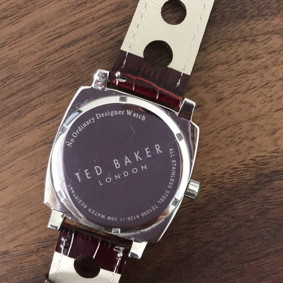 Ted Baker Men’s Wrist Watch Leather Band analogy - Picture 4 of 7